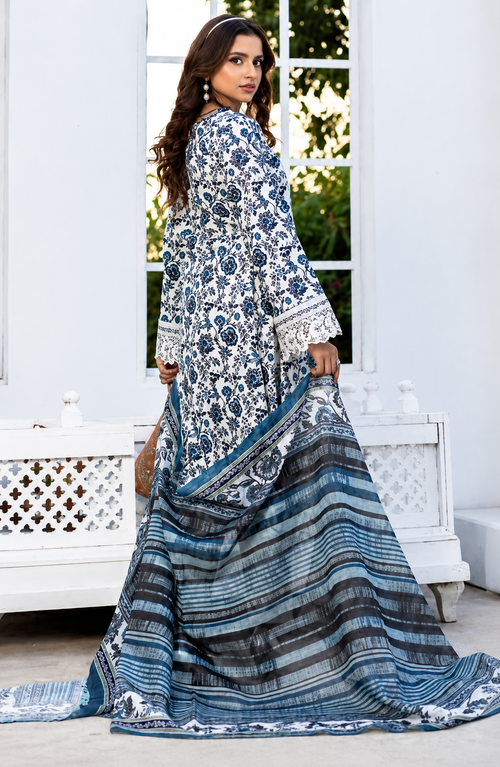 Munira Noor-e-Neel 3 Piece Stitched Suit