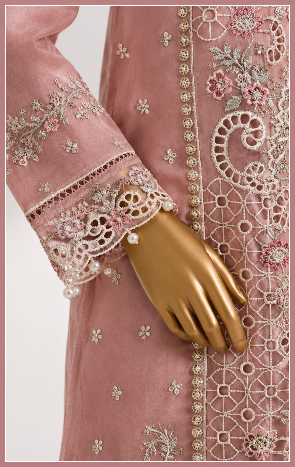 Sadabahar Blush 3 Piece Suit