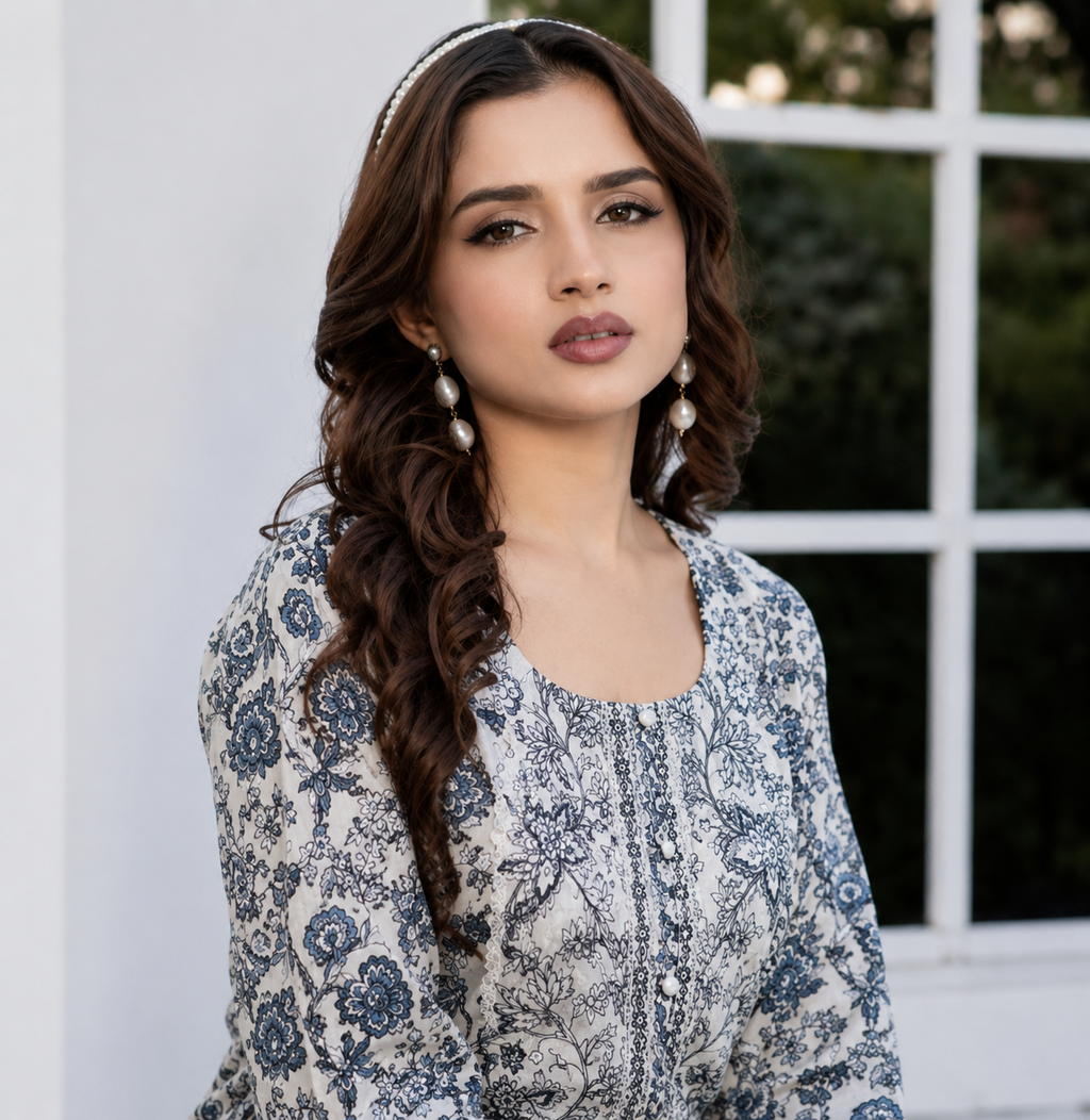 Munira Noor-e-Neel 3 Piece Stitched Suit