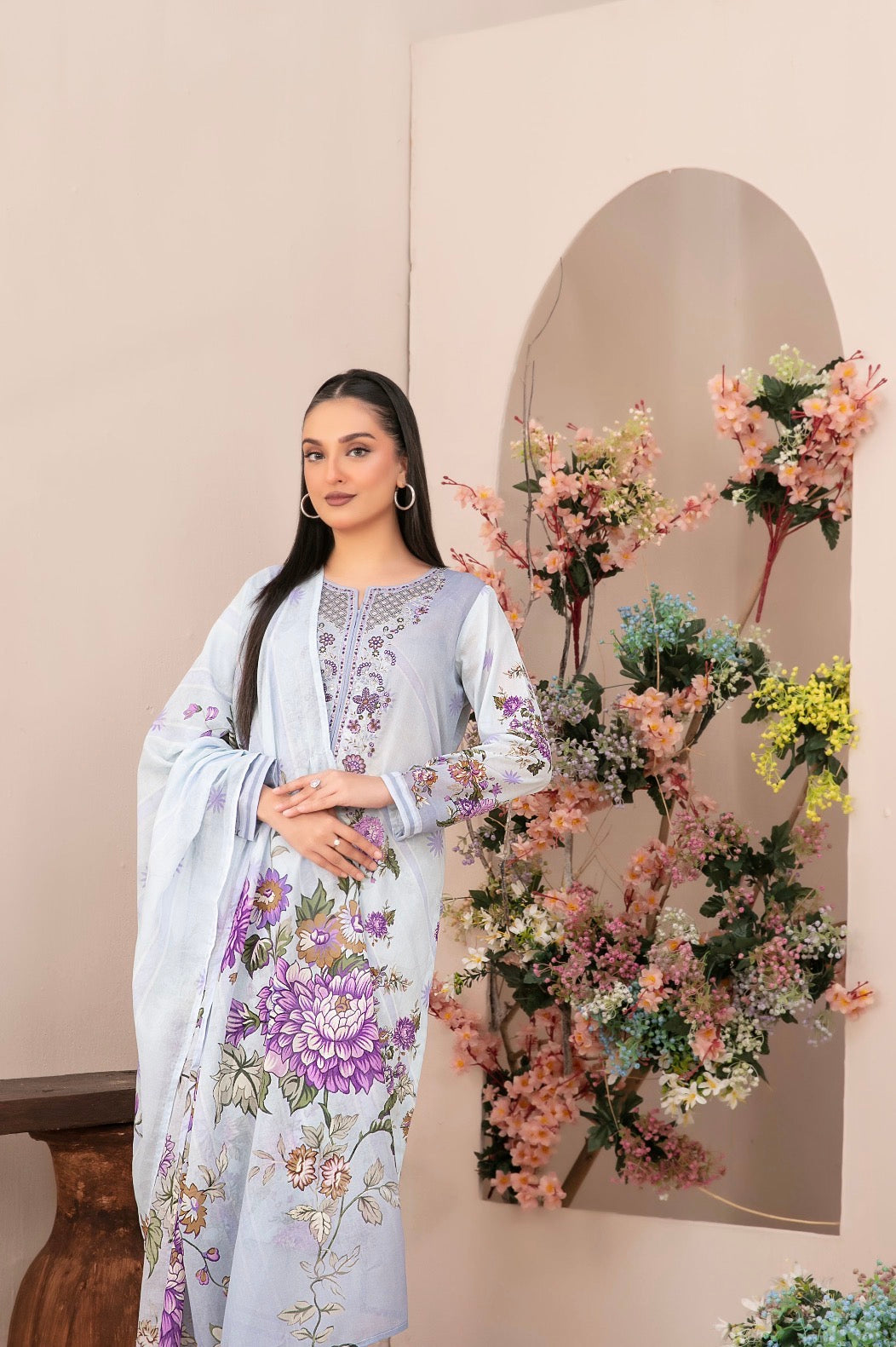 Tawakkal Malhar Blossom Ensemble (unstitched)