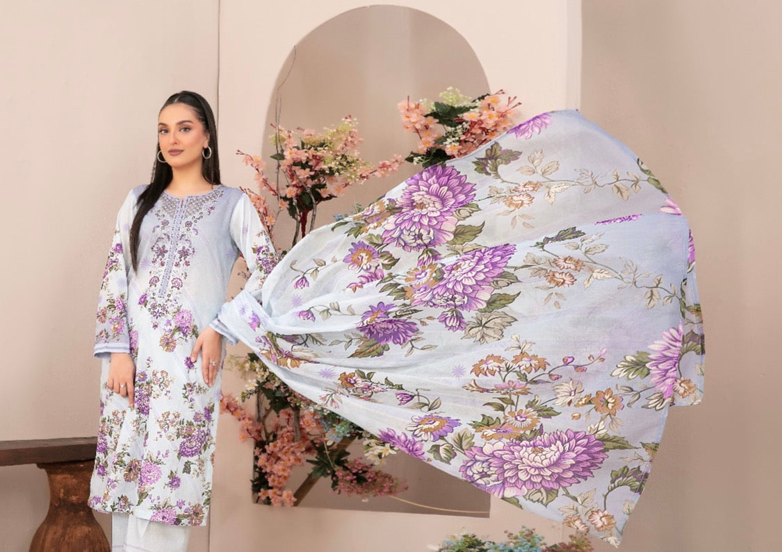 Tawakkal Malhar Blossom Ensemble (unstitched)