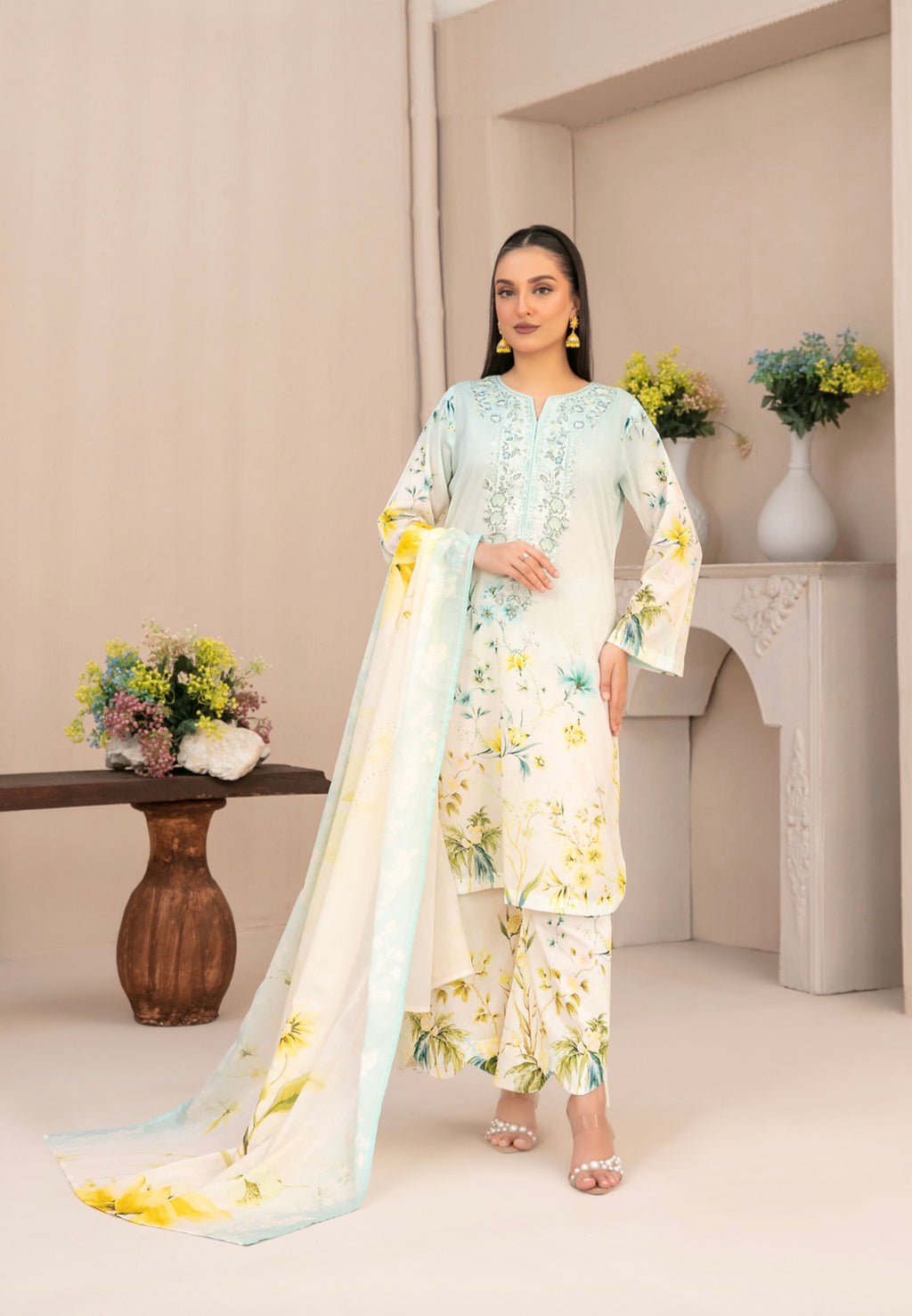 Tawakkal Malhar Lemon Bloom (unstitched)