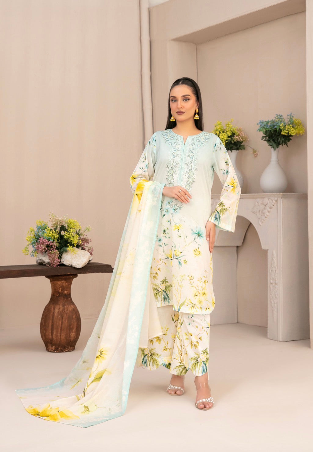 Tawakkal Malhar Lemon Bloom (unstitched)
